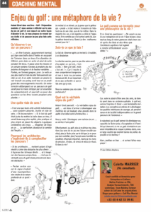 G64 Enjeu du golf une métaphore de la vie - Printemps 2012